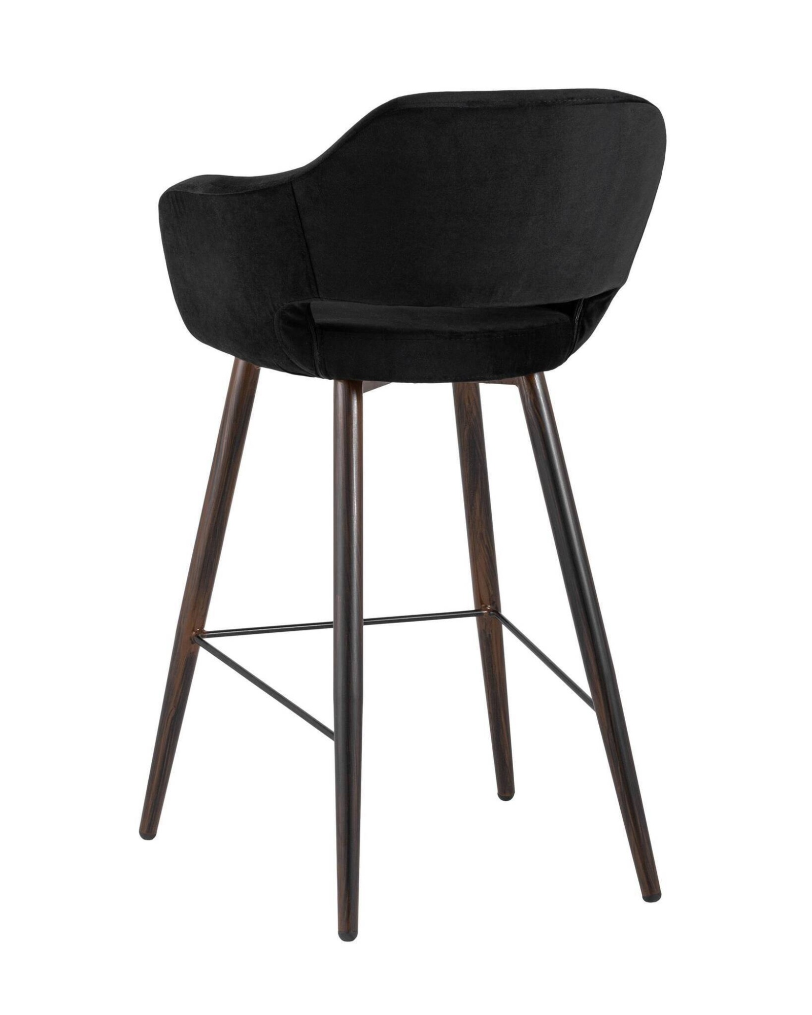 Стул барный Саймон велюр черный Stool Group