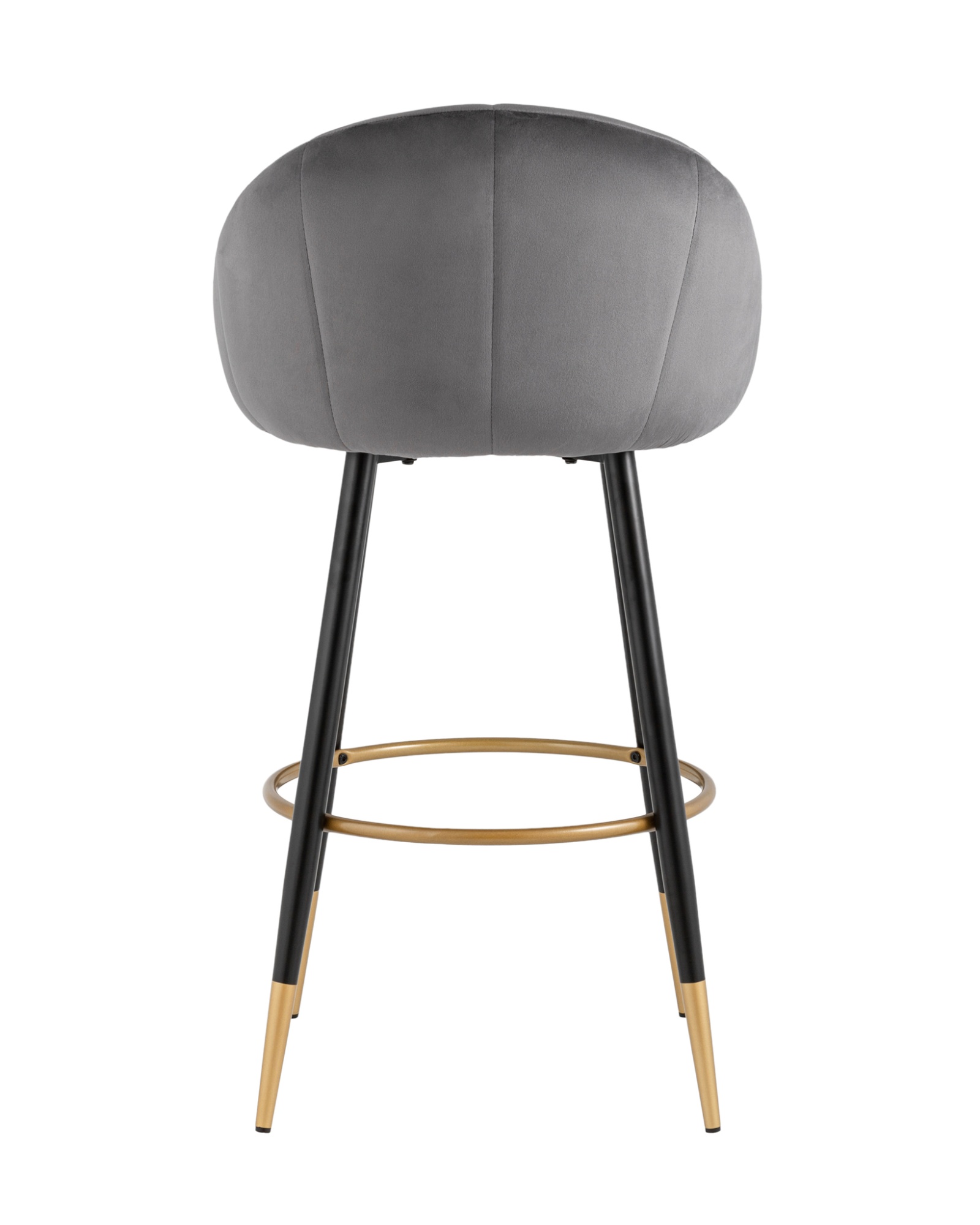 Стул барный Наоми велюр серый Stool Group