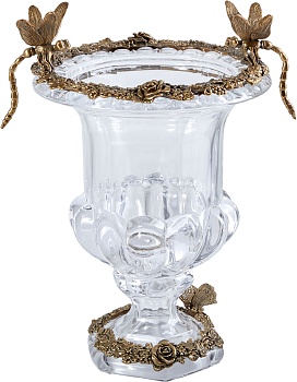 Ваза со стрекозами Glasar HGL317M/GLASS