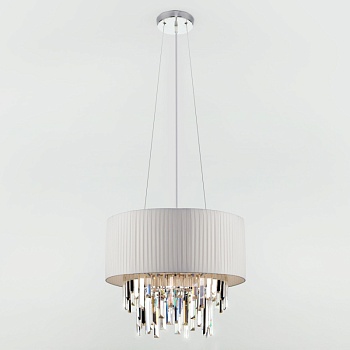 Каскадная люстра Eurosvet 10122/6 хром/прозрачный хрусталь Strotskis Smart (