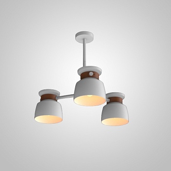 Люстра на штанге LOOP L3 White by ImperiumLoft