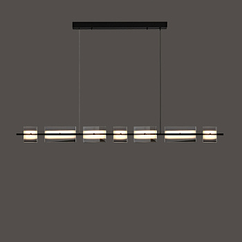 Подвесной светильник BRIAND LONG L130 Black by ImperiumLoft