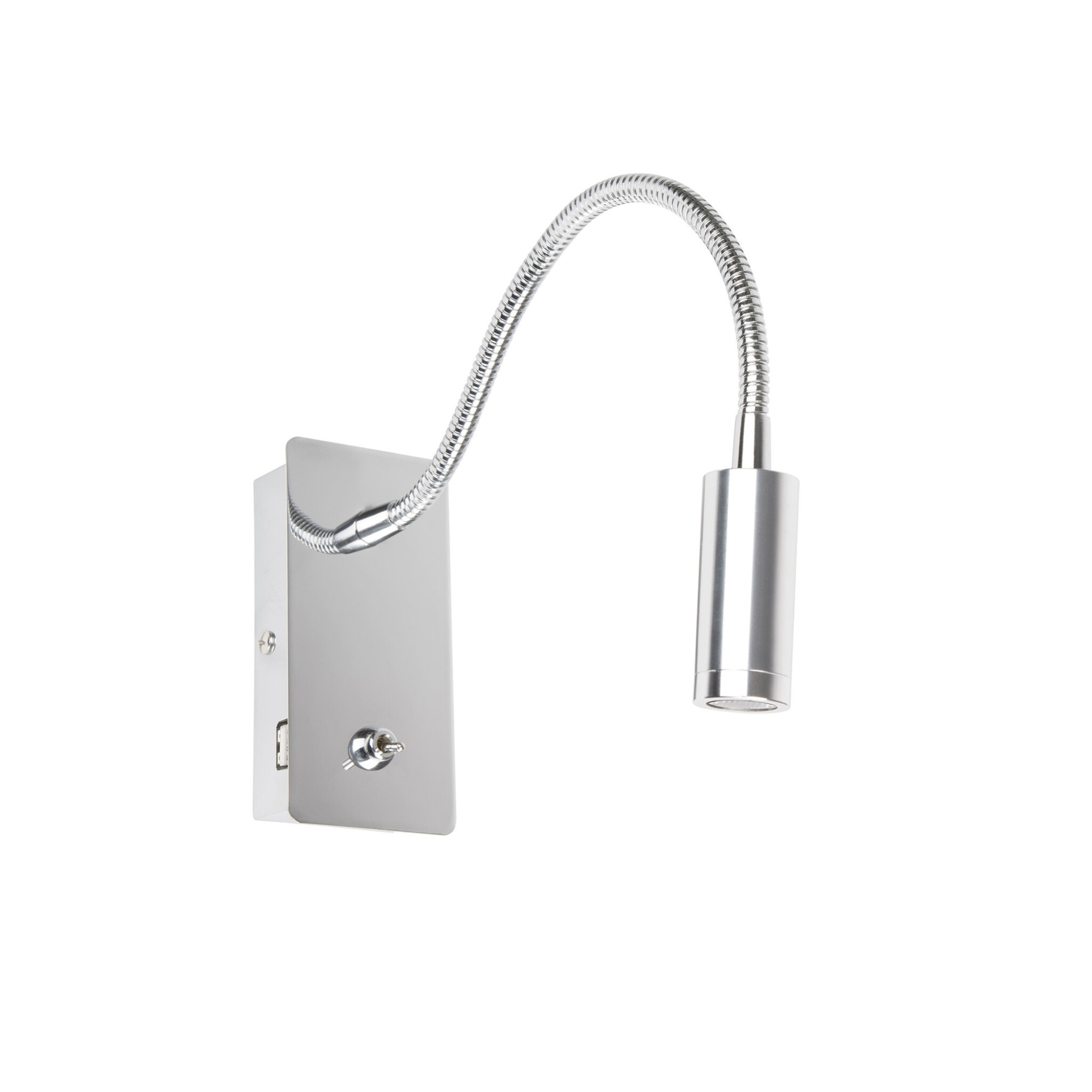 JULIET USB C Chrome настенная лампа с ридером LED 3W 3000K Faro