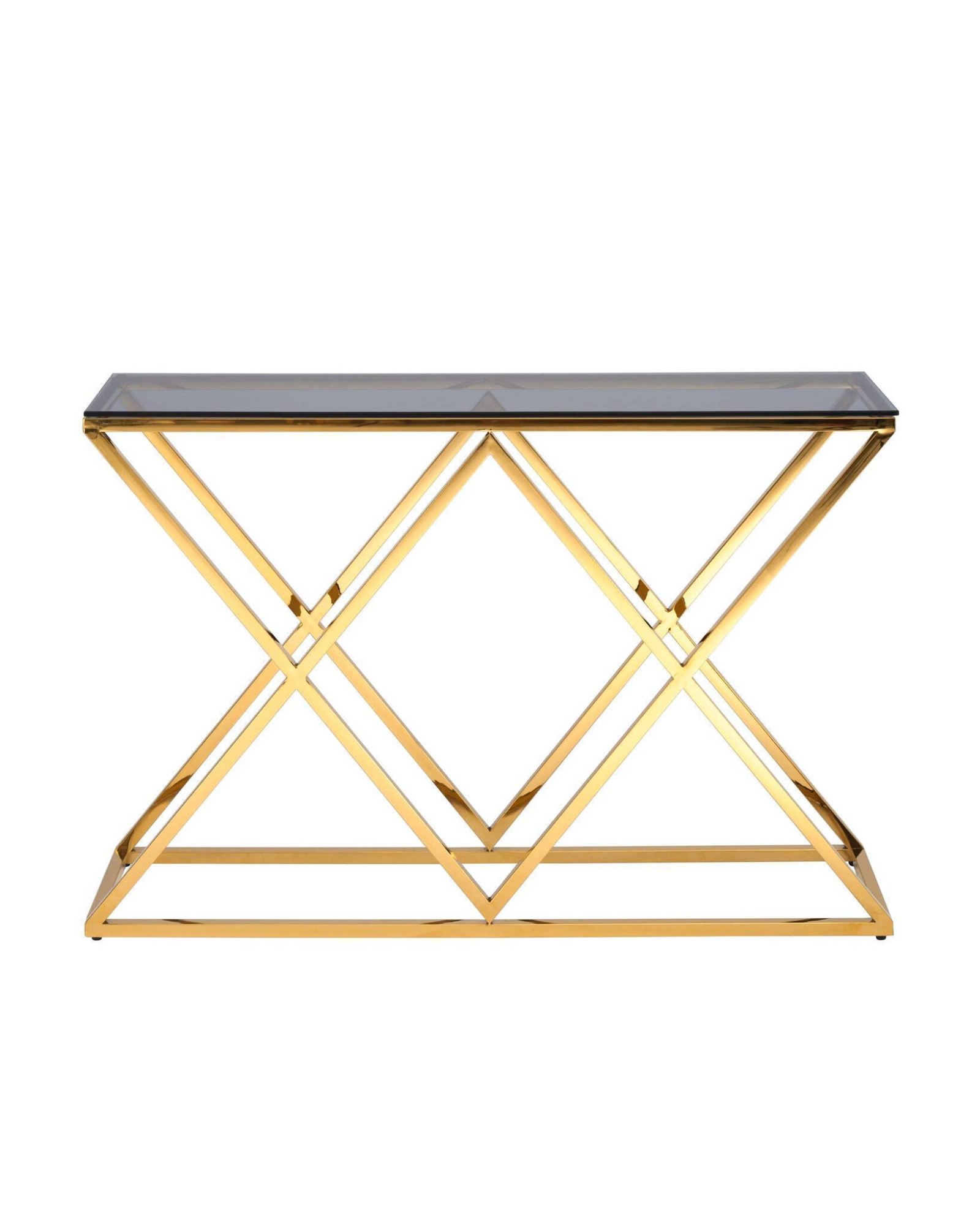 Консоль ИНСИГНИЯ 115*30 золото стекло smoke Stool Group