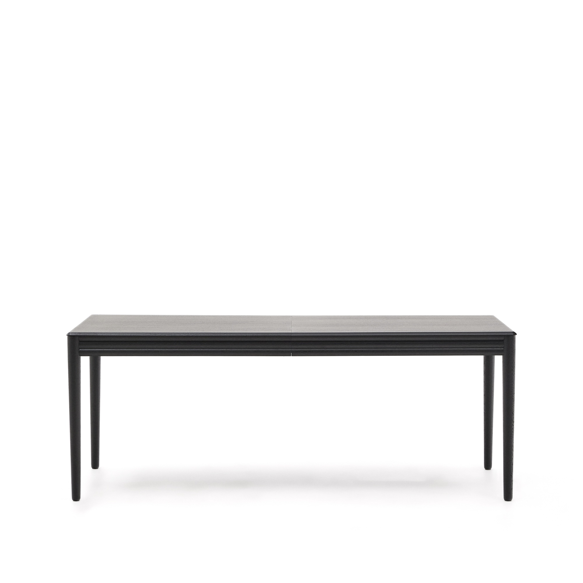 Раздвижной стол Lenon черный из шпона и массива дуба 200(280)x90 La Forma (ex Julia Grup)