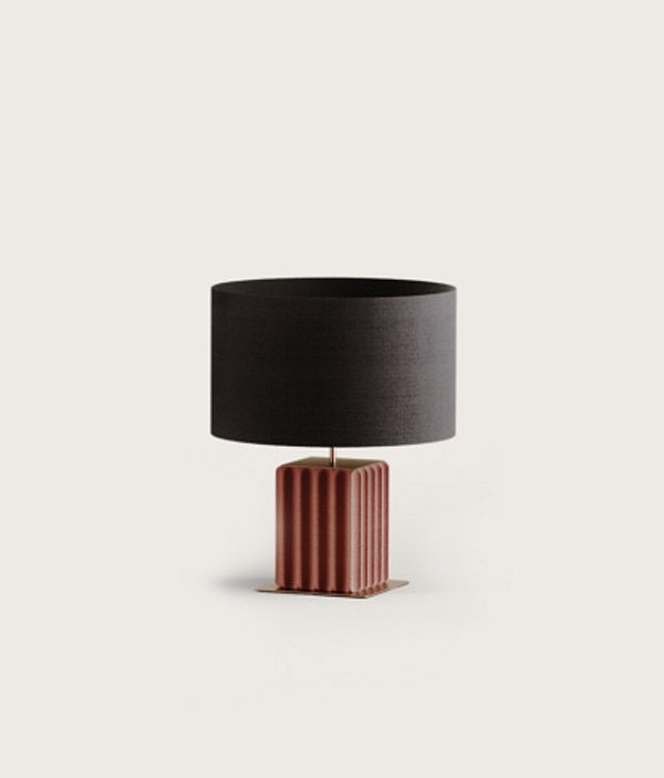 Настольная лампа Pire NAC 140/1 Matt black с абажуром 801021/41 Aromas del Campo