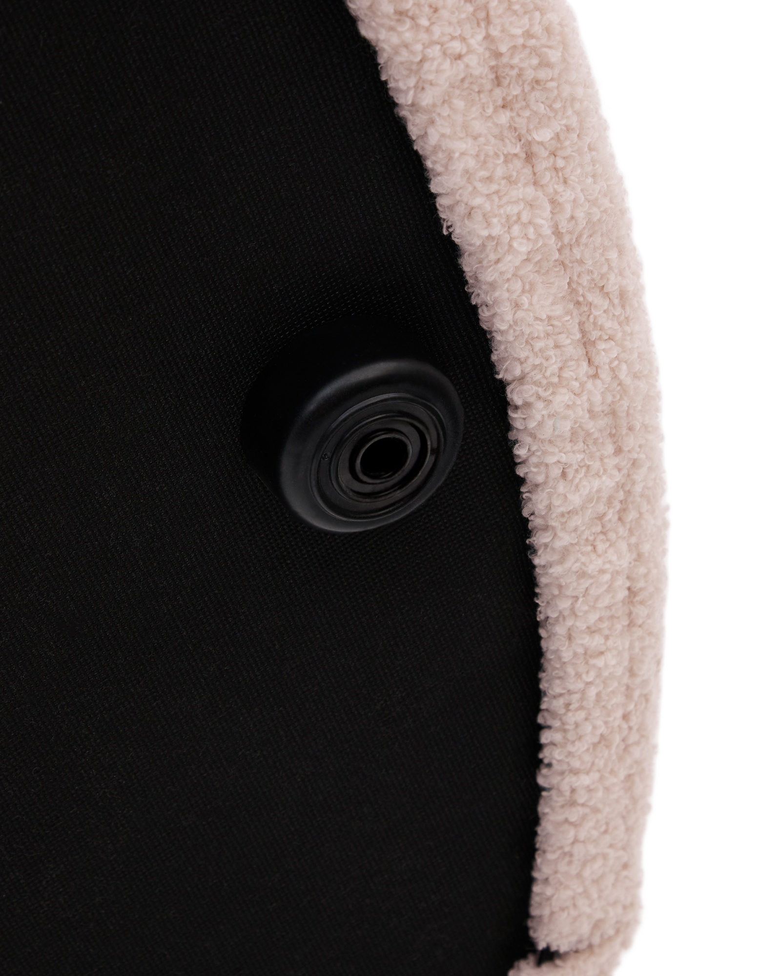 Kaeli Пуф для ног со съемным чехлом из розового букле Ø 43 La Forma (ex Julia Grup)