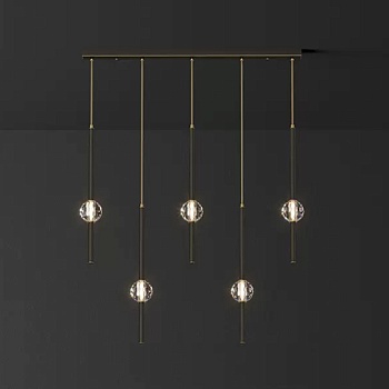 Подвесной светильник SOCRATES COMBO L80 Black by ImperiumLoft