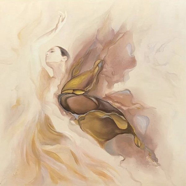 Холст "Балерина" в бронзовом багете Garda Decor 89VOR-AQUARELLE9