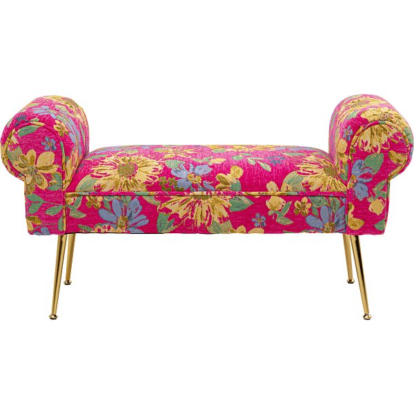 Скамья Wing Flower Fever Pink 100cm KARE 71153