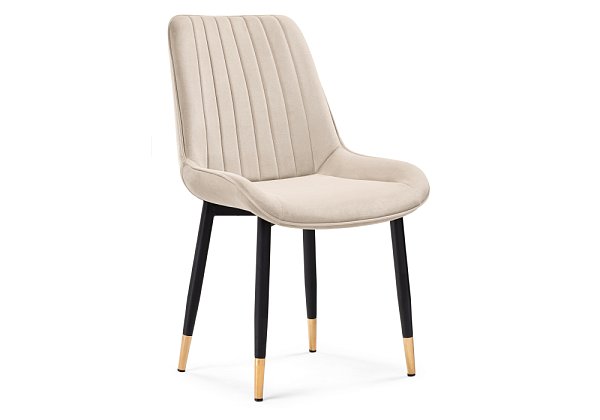 Стул Woodville Seda 1 beige / gold / black 15297