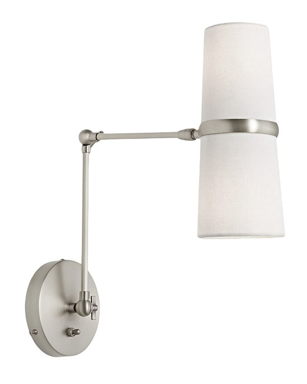 Серебряное бра Флемиш на шарнире Louvre Home JJ11113-2WC