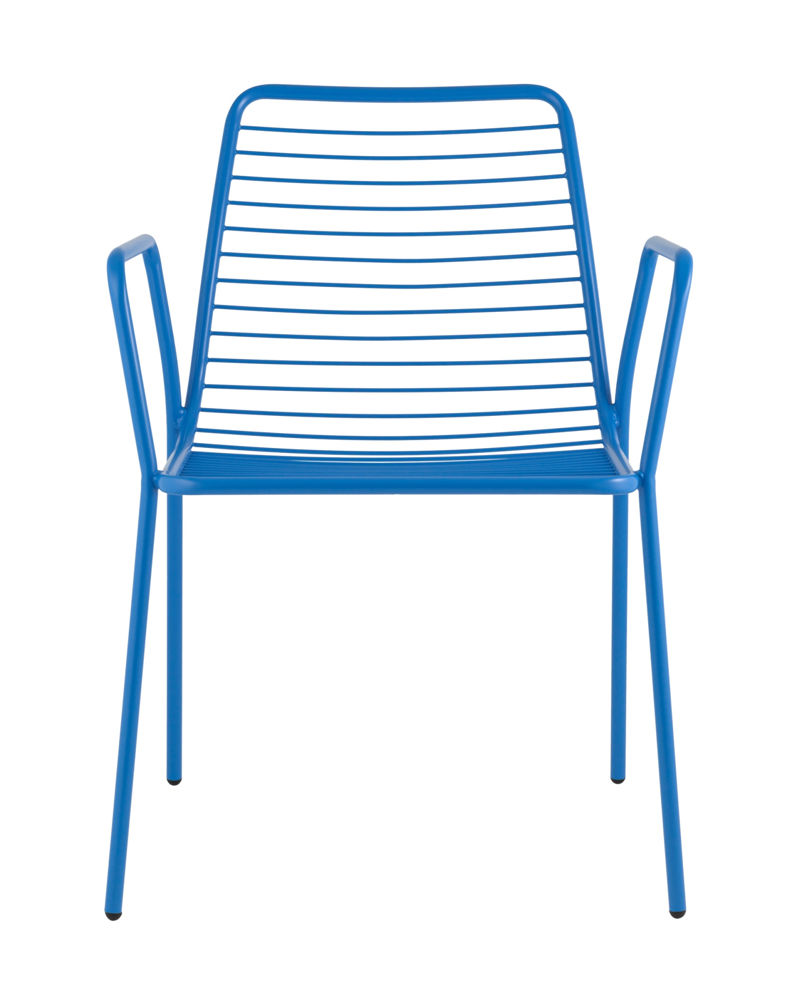 Стул с подлокотниками Дели металл голубой Stool Group