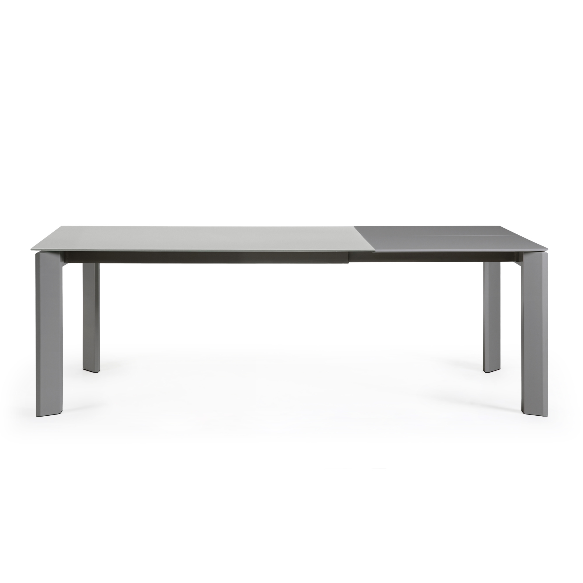 Стол Atta 160 (220) x90 антрацит, темно-серый, стекло La Forma (ex Julia Grup)