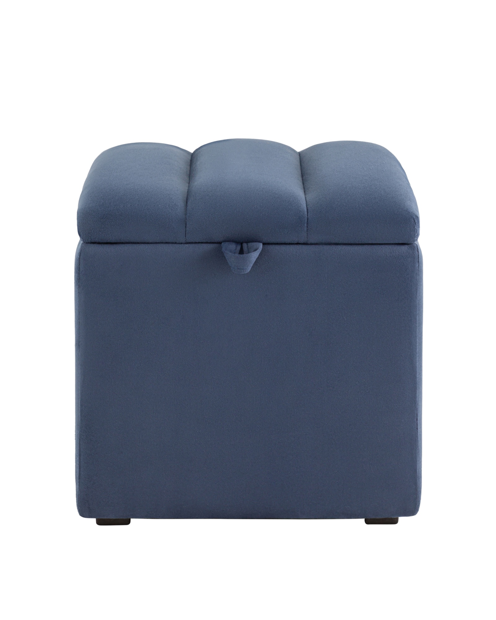Пуф с крышкой Нильсон велюр синий Stool Group
