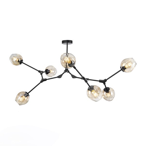 Люстра Адель Branching Bubble Chandelier L7 Black Amber by ImperiumLoft