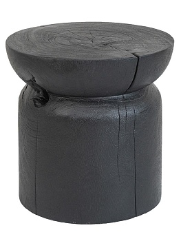 Столик акцентный из дерева суара Glasar 72321-BLAC