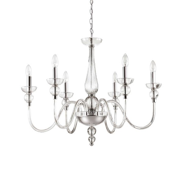 Потолочный светильник Ideal Lux DOGE SP6 TRASPARENTE 044422