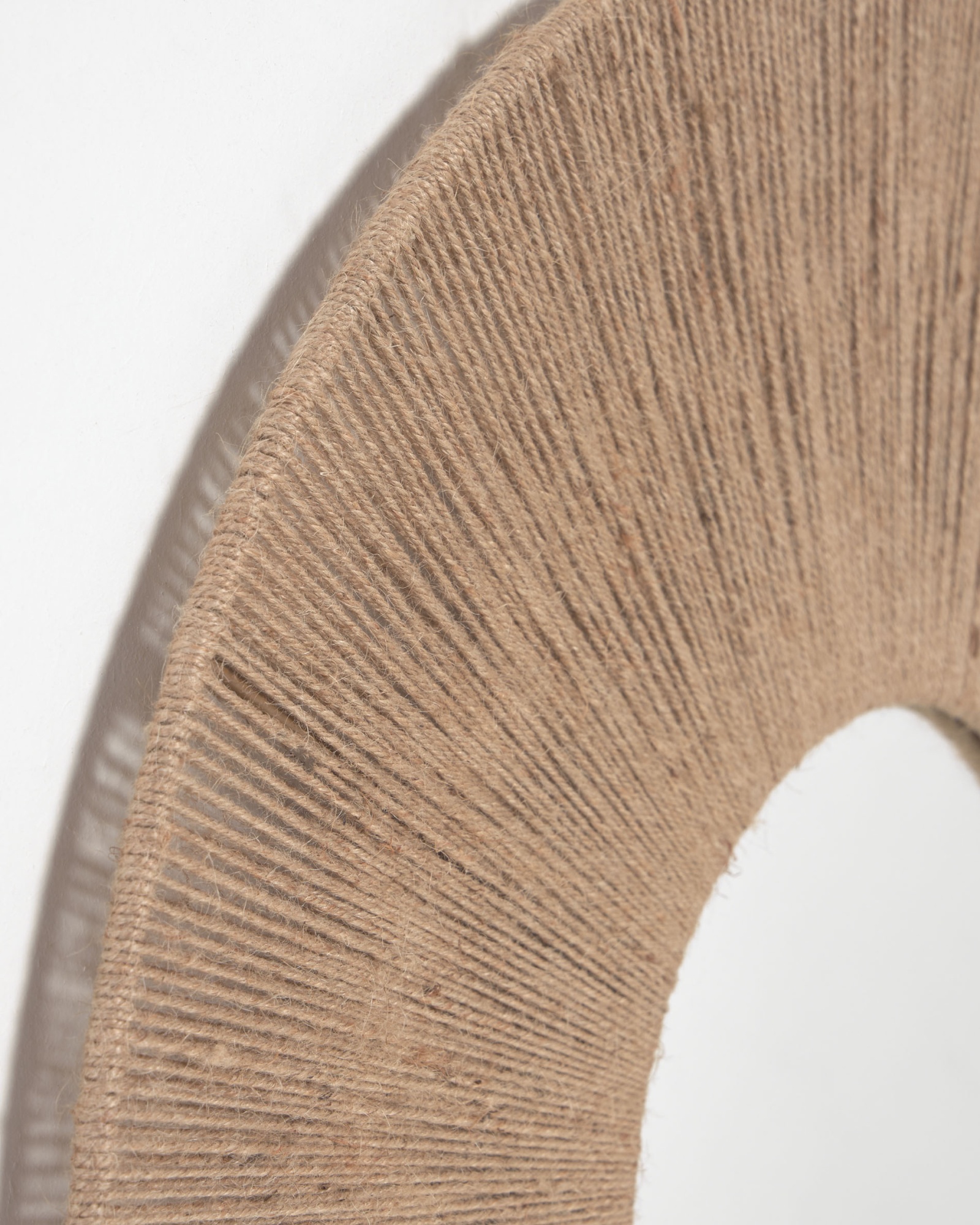 Круглое зеркало Damira из джута с натуральной отделкой Ø 60 см La Forma (ex Julia Grup)