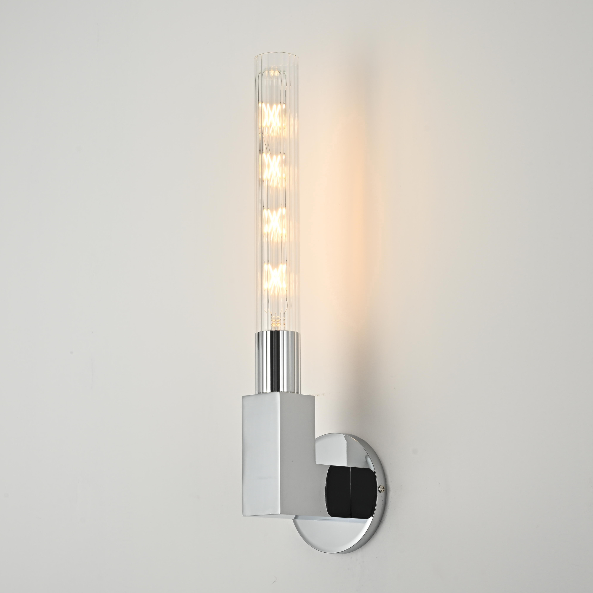 Бра Rh Cannelle Wall Lamp Single Sconces Chrome By Imperiumloft