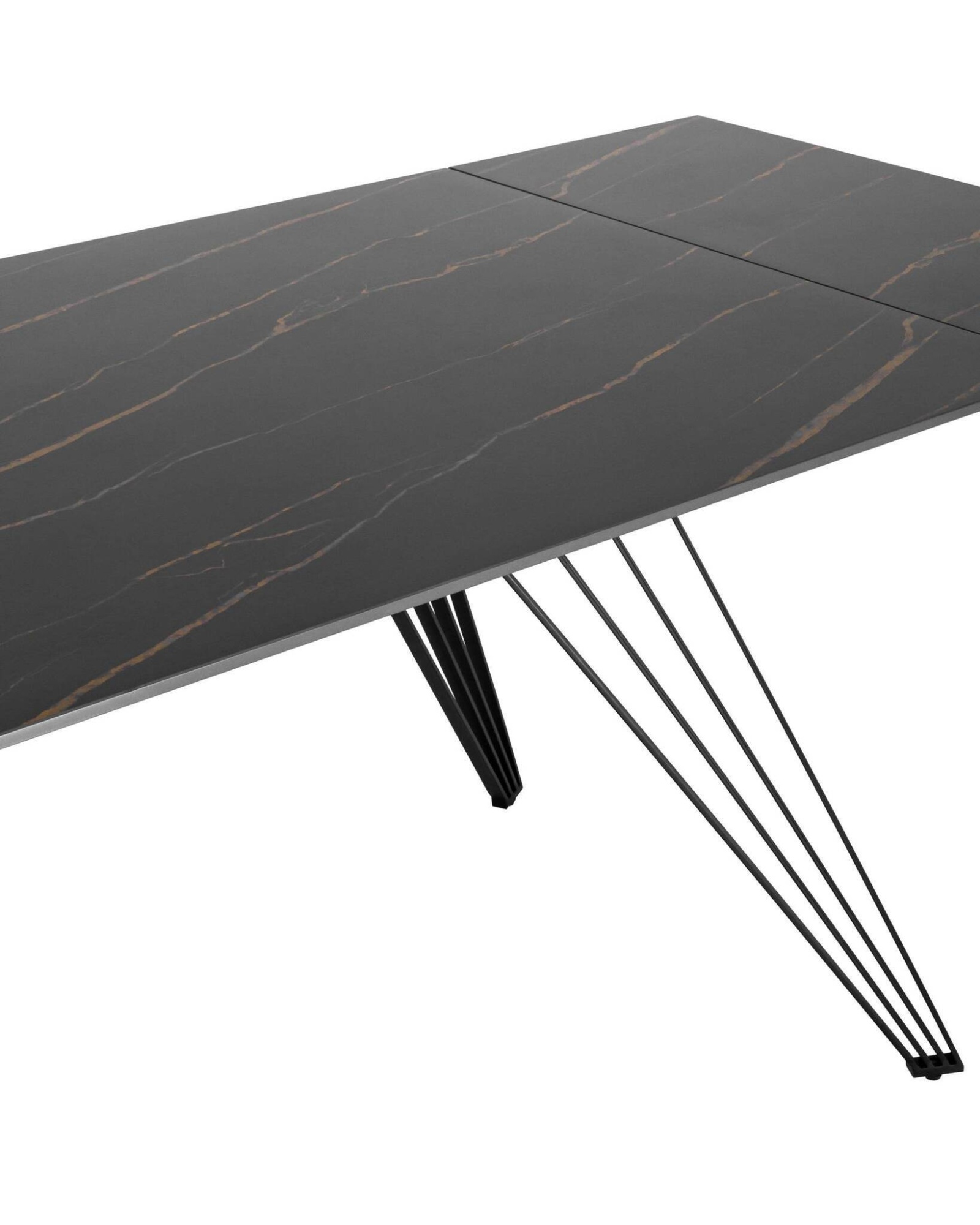 Стол обеденный Пандора раскладной 160-240*90 керамика темная Stool Group