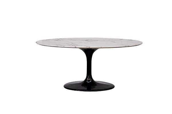 Стол обеденный овальный белый Garda Decor 33FS-DT3056-BLWH