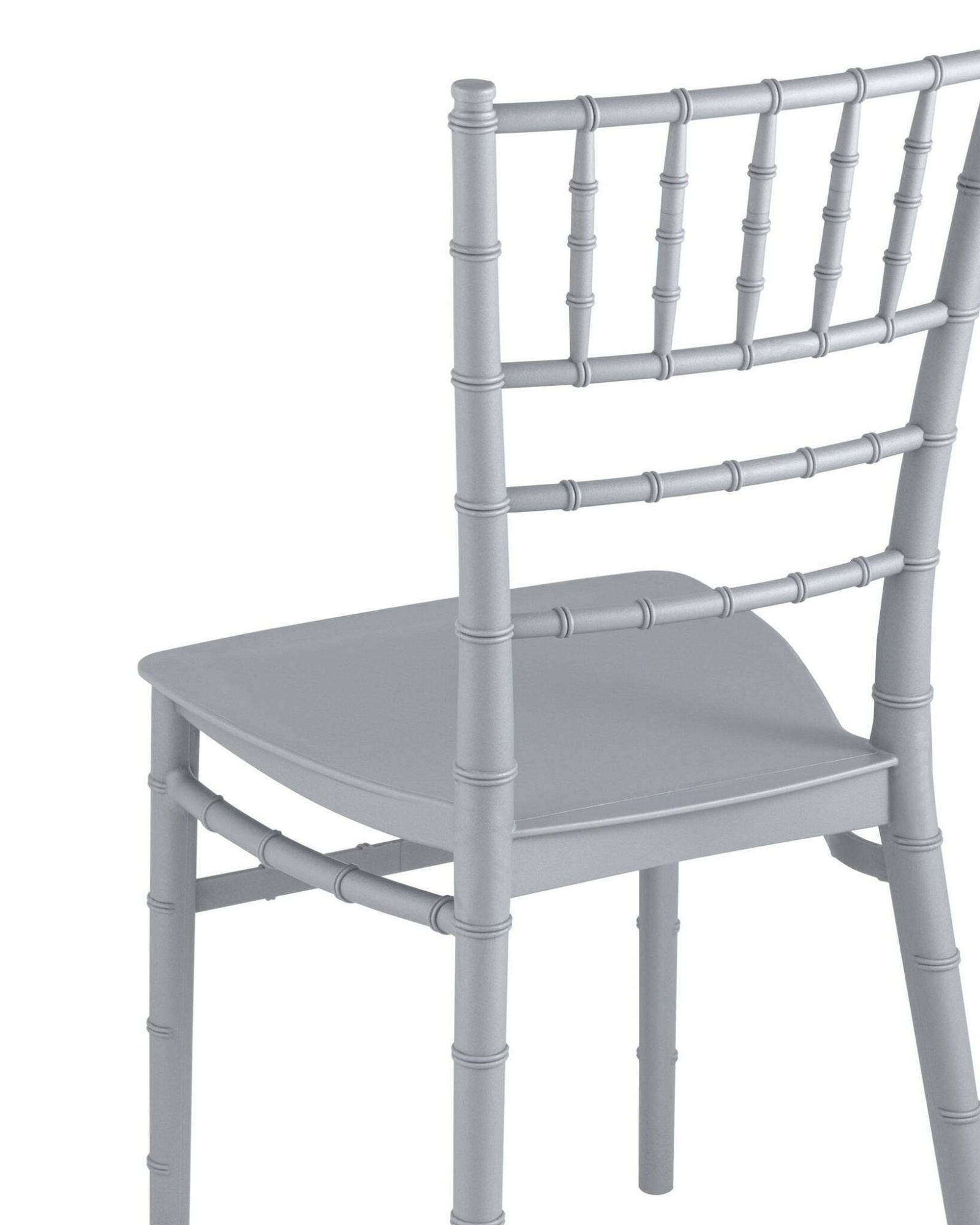 Стул Chiavari (Кьявари) пластик серебряный Stool Group