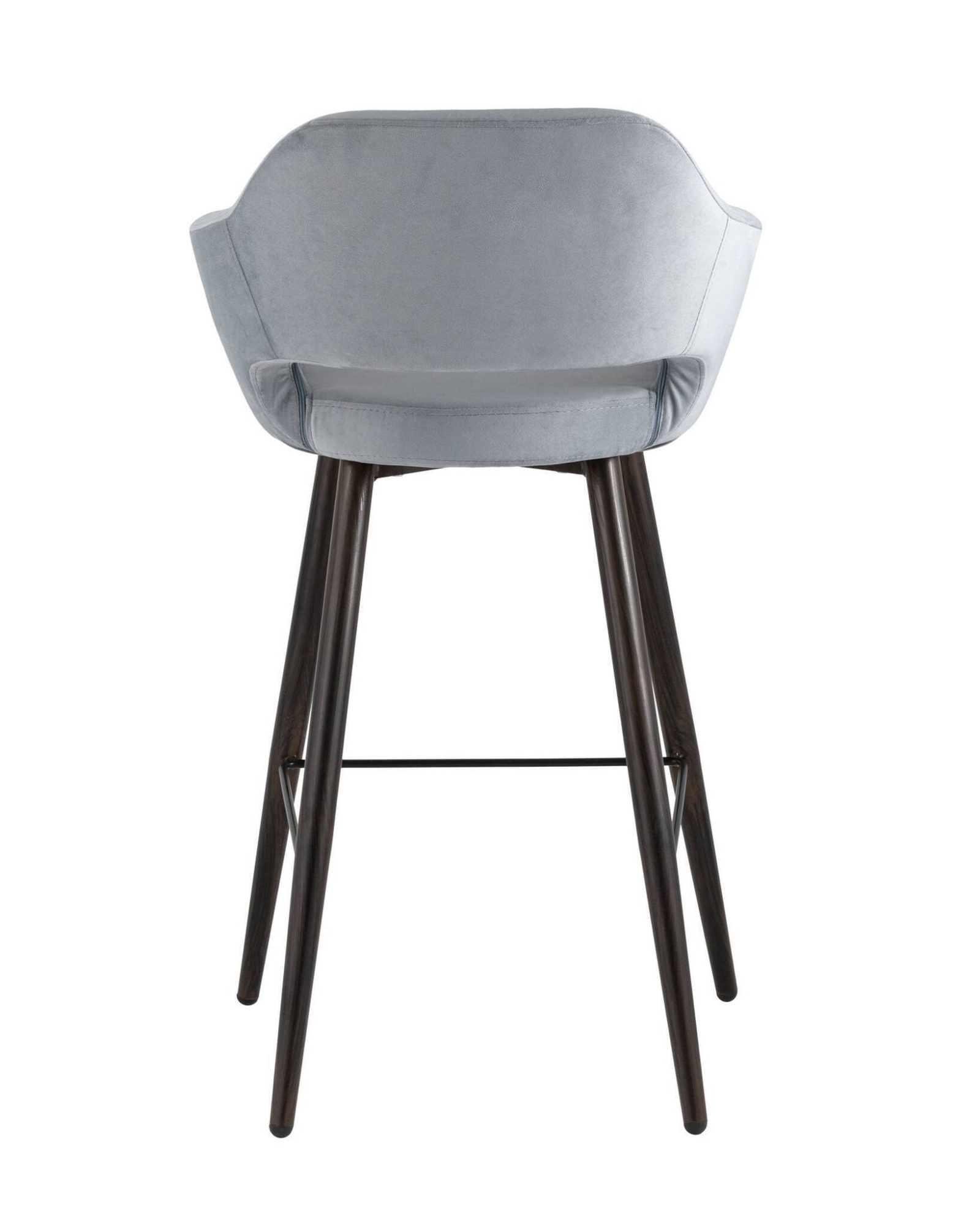 Стул барный Саймон велюр серый Stool Group