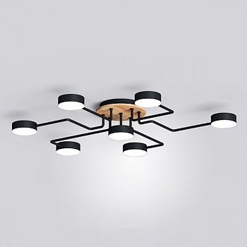 Потолочная люстра SCHEME LED COLOR L83 Black by ImperiumLoft