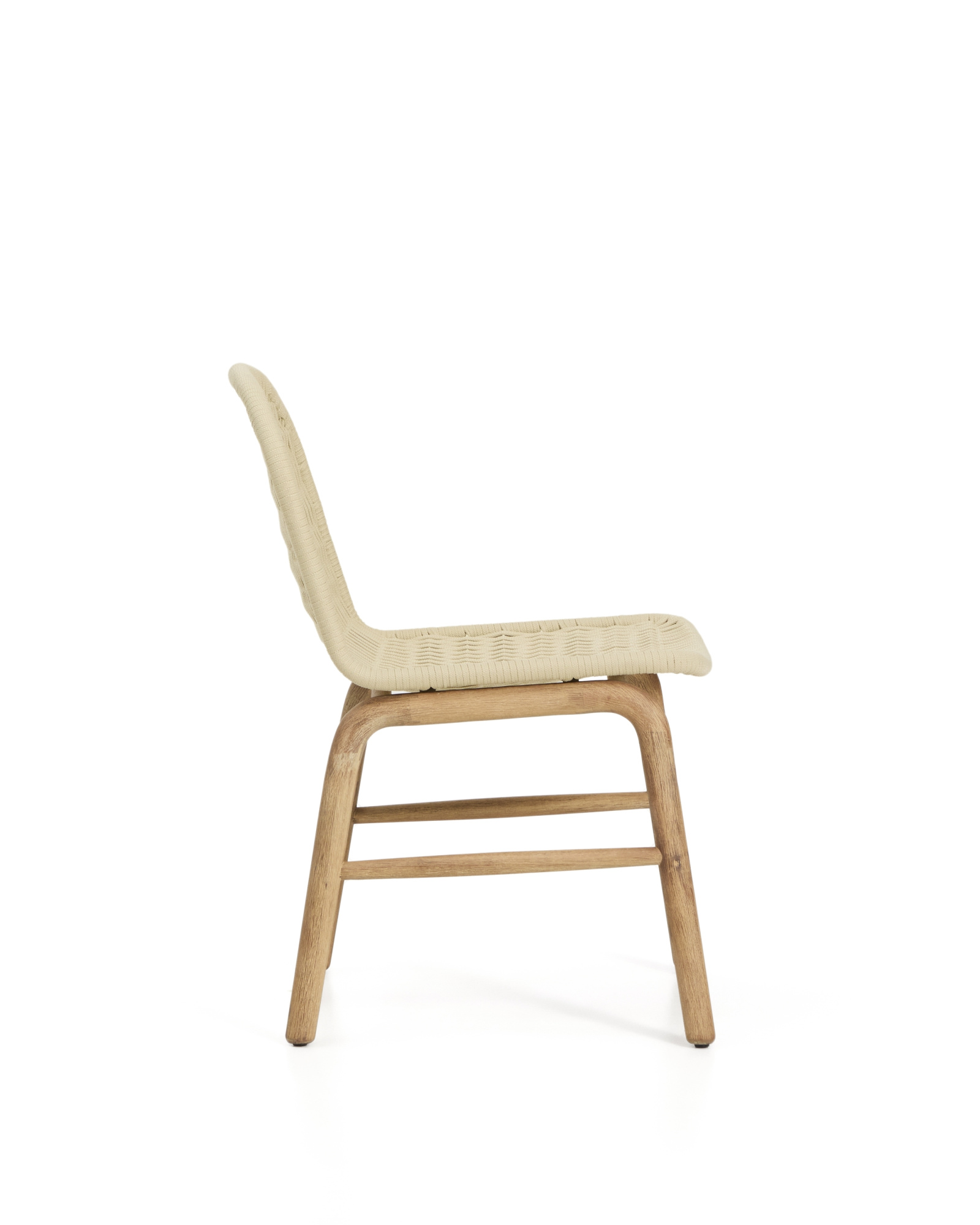 Уличный стул Alipa из массива акации и веревки цвета экрю La Forma 481347