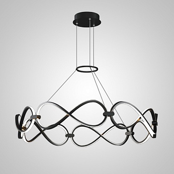 Подвесная люстра FORLI BW D80 Black by ImperiumLoft