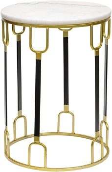 Столик интерьерный с белым мрамором Glasar 54-140