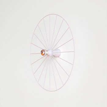Бра Wheel 60 cm белый + цоколь 10 cm белый Aromas del Campo