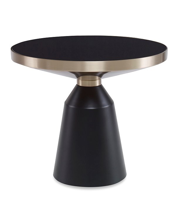 Чёрный журнальный стол Ровена Louvre Home FCT100924RJ