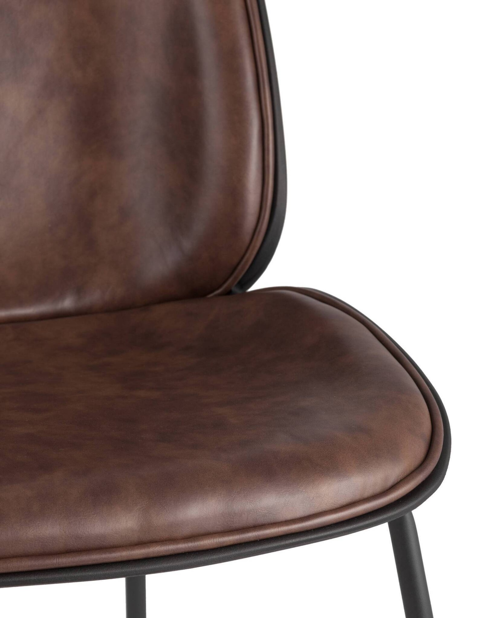 Стул барный Beetle PU со спинкой коричневый Stool Group
