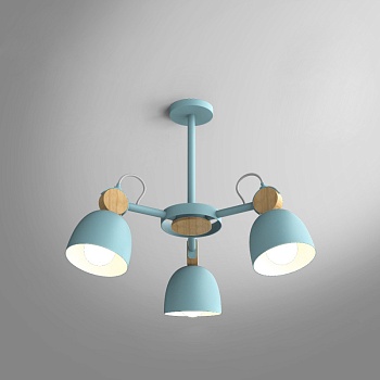 Потолочная люстр на штанге ROLLA 3 blueice by ImperiumLoft
