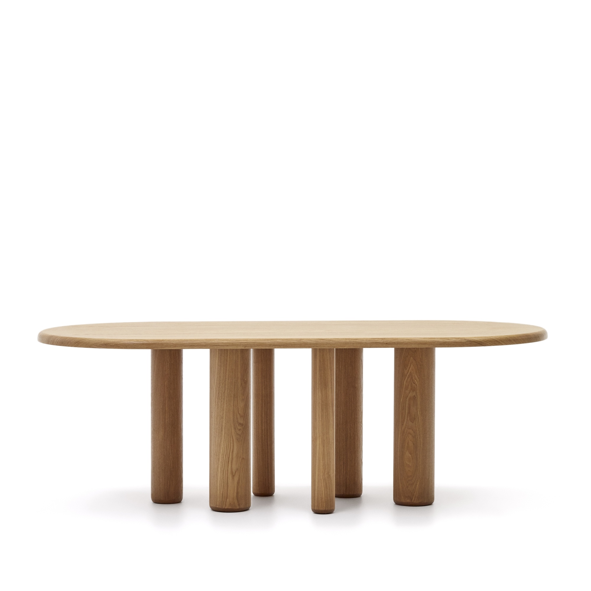 Mailen Овальный стол из шпона ясеня с натуральной отделкой Ø 220 x 100 см La Forma (ex Julia Grup)