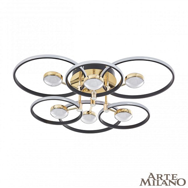 Светильник светодиодный 276140/6+6 BK/GD Arte Milano
