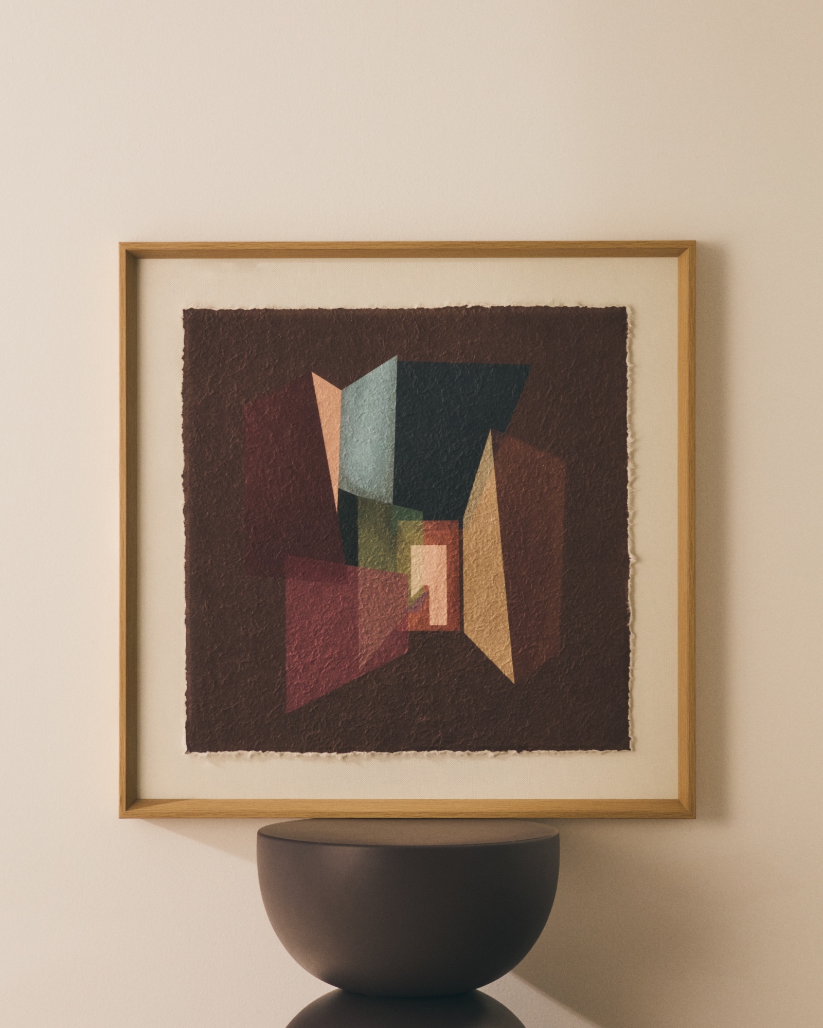 Многоцветная картина Veluni из переработанной бумаги 60 x 60 см La Forma (ex Julia Grup)