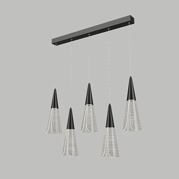 Подвесной светильник MANDORA L5 Black Планка by ImperiumLoft