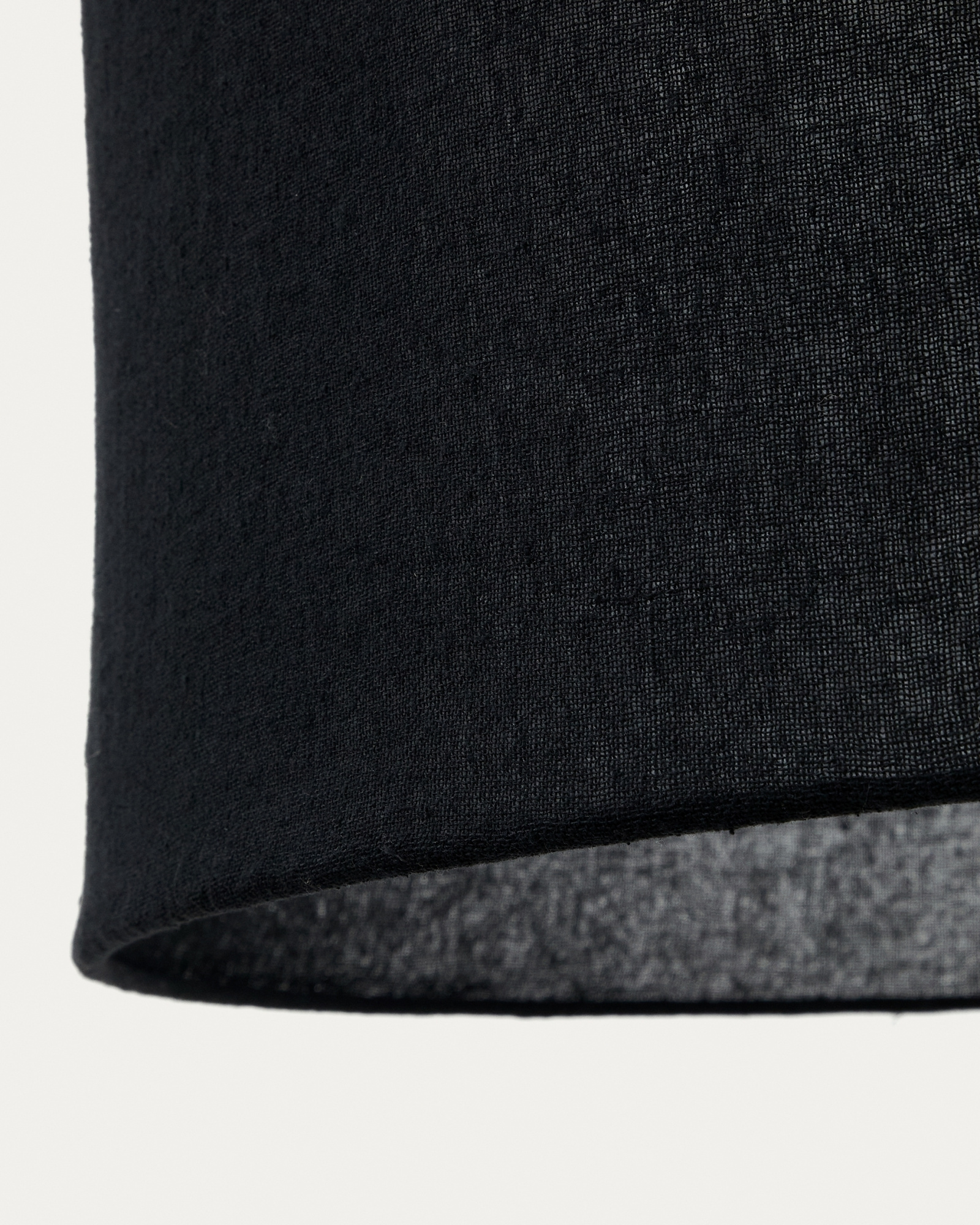 Льняной абажур Mariela с черной отделкой Ø 80 La Forma (ex Julia Grup)