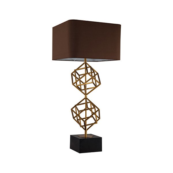 Настольная лампа  Delight Collection Matrix 1 brass