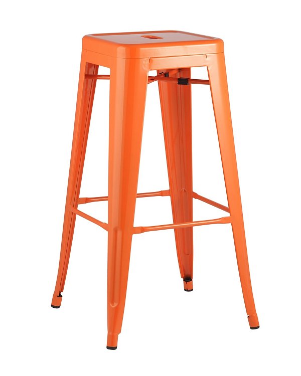Стул барный TOLIX оранжевый глянцевый Stool Group