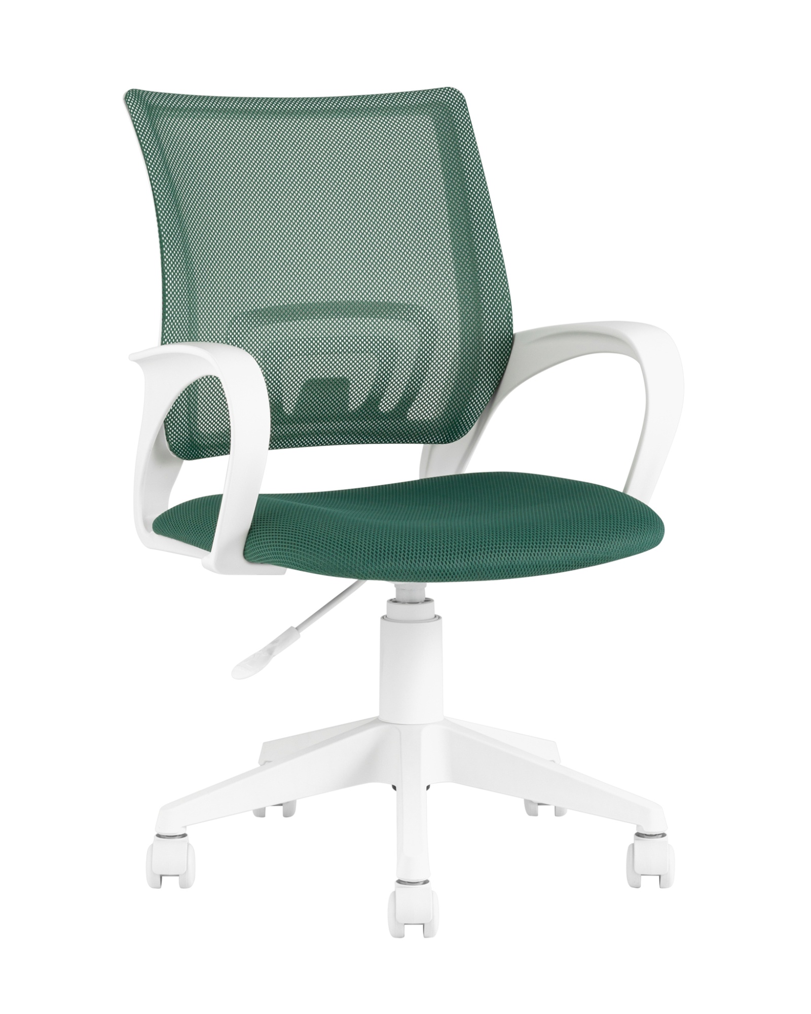 Кресло офисное TopChairs ST-BASIC-W зеленый крестовина пластик белый Stool Group