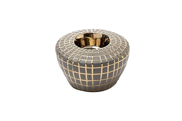 Подсвечник керамический с золотым декором Garda Decor 18H7819-S