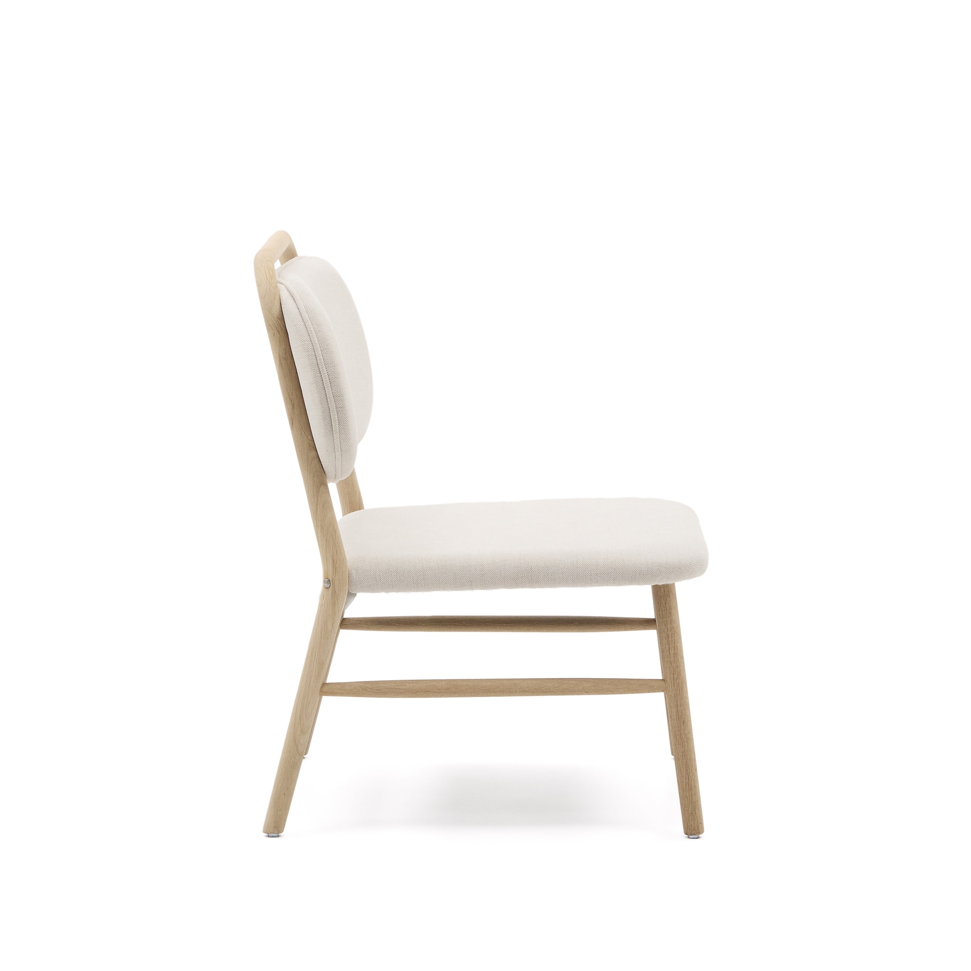 Кресло Helda из бежевого шенилла и массива дуба La Forma (ex Julia Grup)