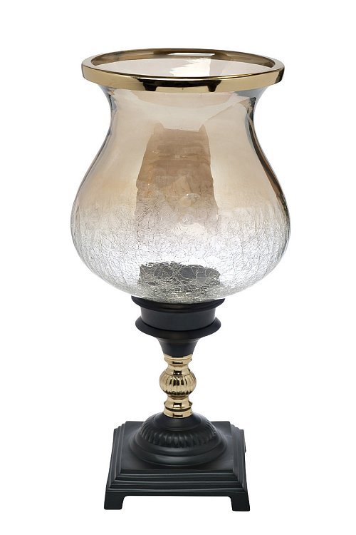 Подсвечник стеклянный "Шах" на подставке Garda Decor 94PR-7889A