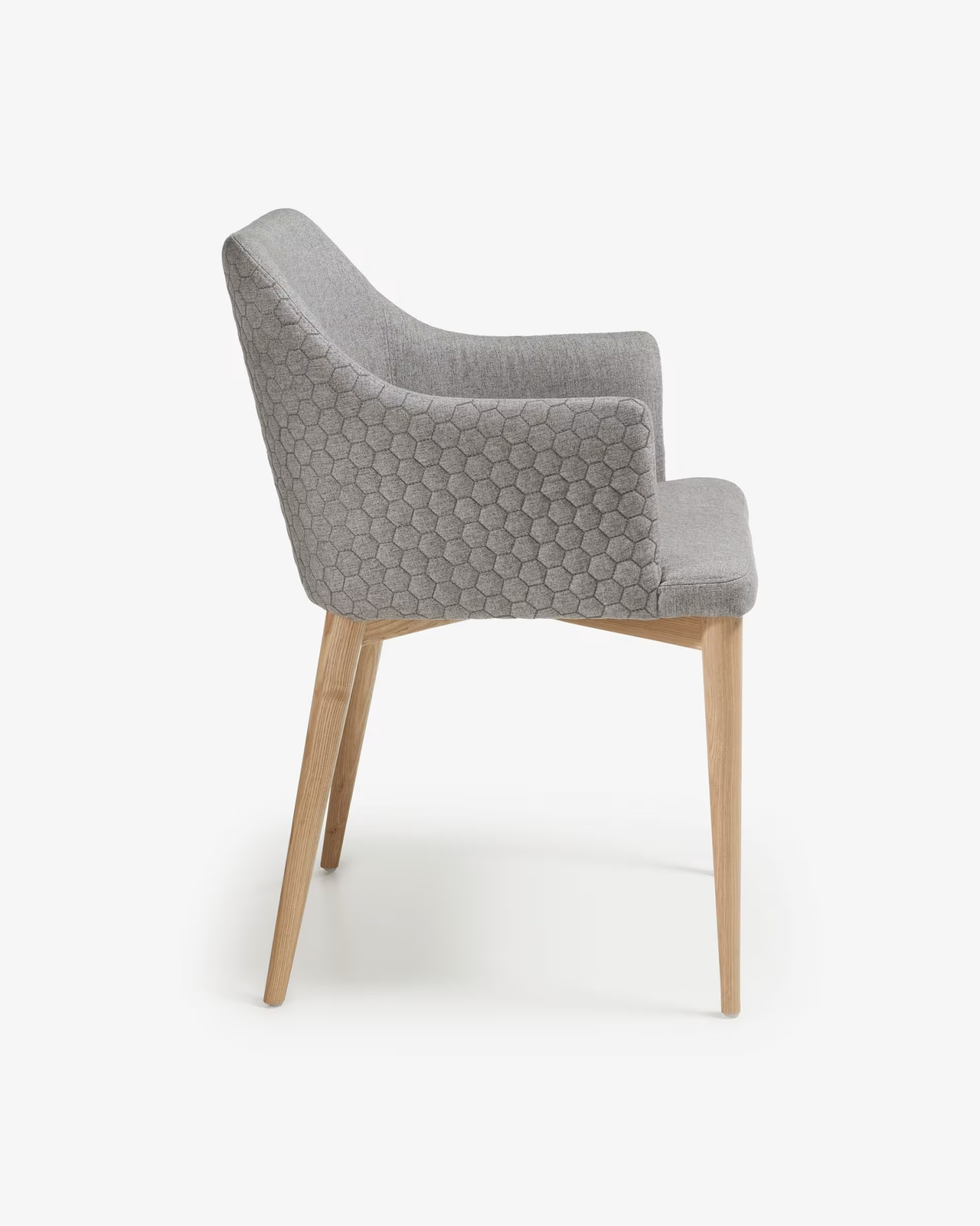 Стул Danai серый тканевый La Forma 49368