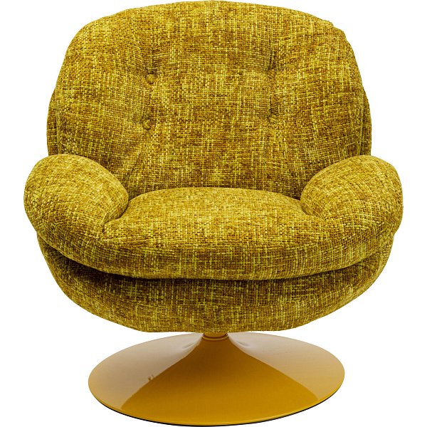 Кресло вращающееся Cosy Yellow KARE 70678