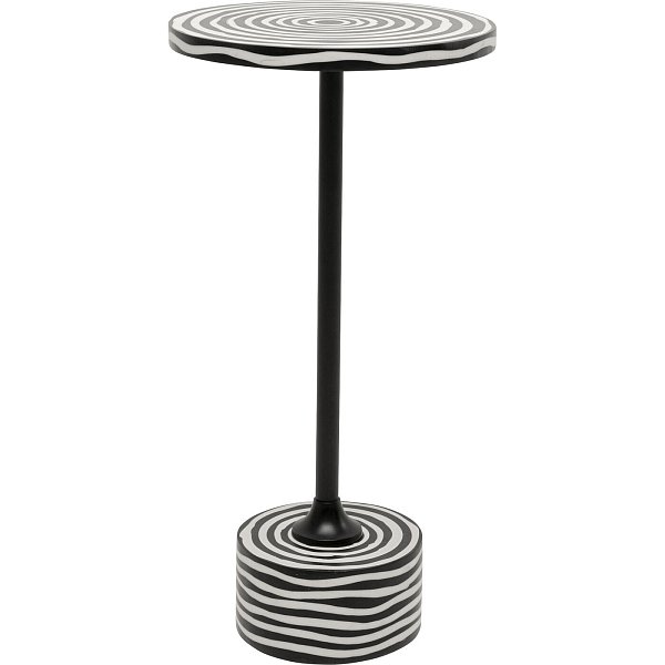 Стол приставной Domero Swirl Black Ø25cm KARE 71120
